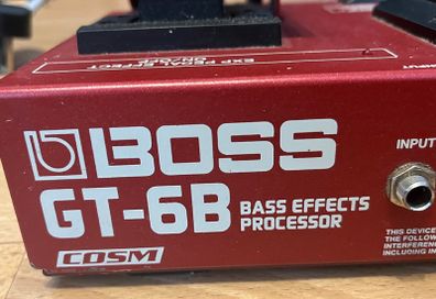 Boss GT-6B Bass Effects Processor