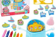 Bathtime Playset Featuriing Memory Match Game &amp; Crayon &amp; Stencil Set - Bath Toys - Suitable ages 3+