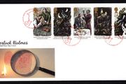 1993 Great Britain Sherlock Holmes Commemorative Stamps Royal Mail Addressed First Day Cover (FDC)
