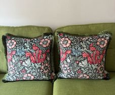 William Morris at Home fringed cushions