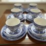 vintage 18 piece blue willow Image 4