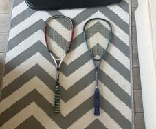 2 Squash Racquets + Wilson Hammer 155 Cover