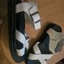 White Chunky Strap Sandals Image 2