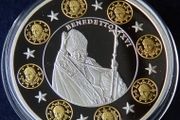 Pope Benedict XVI Vatican city plated Silver and Gold gilt Proof