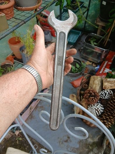 four large open ended spanners