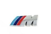 BMW Boot M sport badge Gloss Silver 7.2cm x 2.7cm