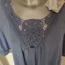 BNWT Cellbes blue embroidered top size UK22/24 EU50/52 Postage included Image 3