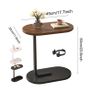 MODERN BLACK Compact Sofa Side End Table Coffee Laptop Table Image 2