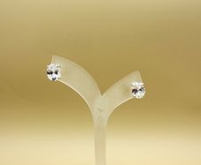 Sterling Silver Women's Zirconia Earrings