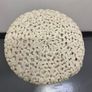 Stool with white knitted seat - 59cm Image 3