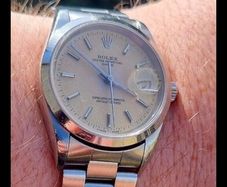 rolex oyster perpetual date lemon dial 34MM