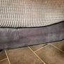 Two seater grey/black couch Image 7
