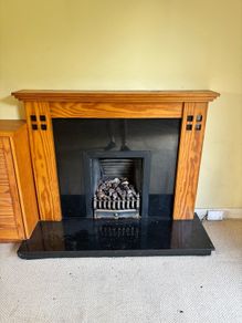 Solid wooden fireplace for sale