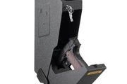 Handgun Safe Box Fingerprint Pistol Gun Safes Gun Storage Case Handgun Holder Quick Access Security Lock Key Vault