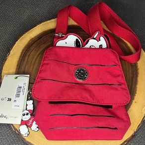Kipling Red House Bag - Peanuts/Snoopy - BNWT