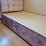 Pink Crushed Velvet Divan Single Bed Image 2