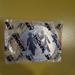 Toilet sign stainless incl 2 screws