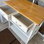 White wooden Kitchen island / utility trolley Image 2