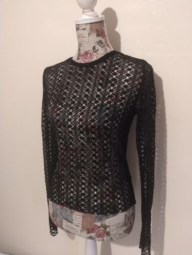 Black Lace Top, New With Tags