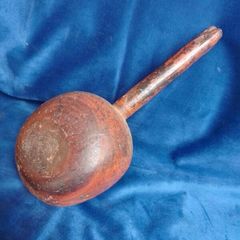 antique lignum vitae wooden saddlers mallet
