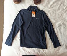 Regatta navy quarter zip fleece