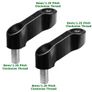 Motorcycle M8 Mirror Raiser/Extender Adaptors - Black Image 2
