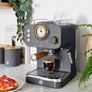 FREE P&P Nordic Espresso Coffee Machine with Milk Frother, Steam Pressure Control, 1.2L Detachable Water Tank, 1100W, Nordic Slate Grey Image 2