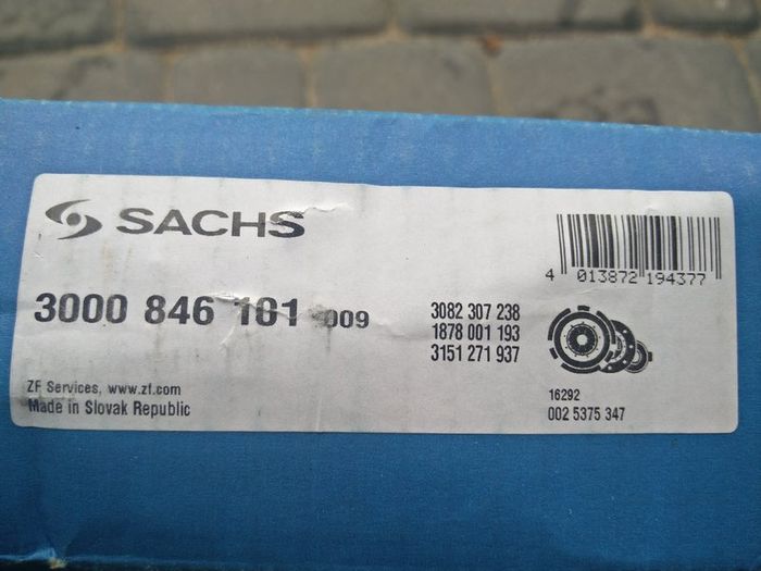 1.9tdi Audi A4 VW Passat SKODA Superb --- SACHS Clutch Kit 228mm
