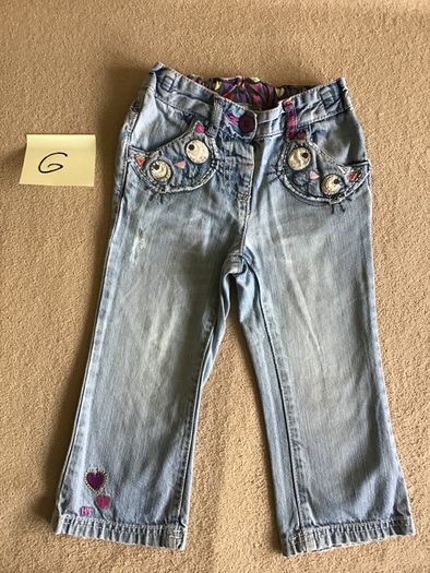 Selection of Toddler Girls trousers jeans, size 2-3 year