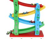 Kids Wooden Car Ramps Race 4 Level