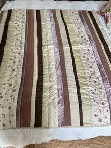 Patchwork quilted throw