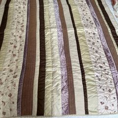 Patchwork quilted throw