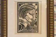 Harry Kernoff, R.H.A. 1900-1974 woodcut i think its called the poet