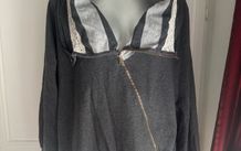 John Baner grey zipped jumper size UK20 EU48 Postage included