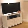 white painted TV unit Image 2