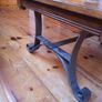 Wrought Iron leg Coffee Table Image 6