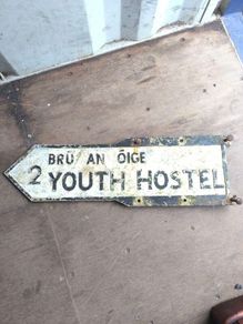 Vintage road sign
