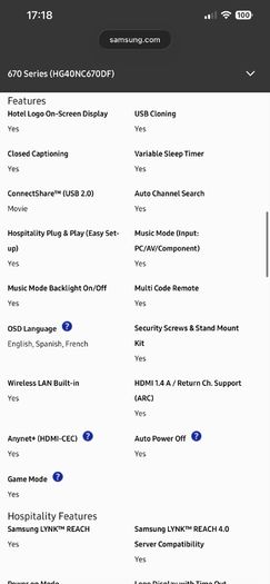 samsung tv