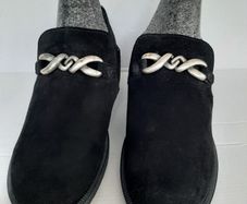 New shoes flat genuine suede