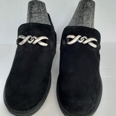 New shoes flat genuine suede