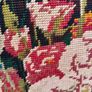 Vintage Framed Need work of Flowers Image 6