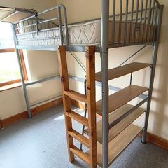 Bunk Bed Metal Frame with Matress