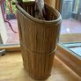 Mid Century Bamboo / Pencil Reed Stick Stand Image 5