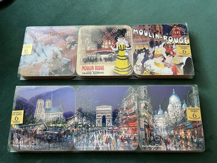 12 Brand New French Coasters
