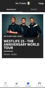 Westlife Tickets