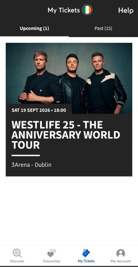 Westlife Tickets