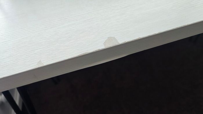 white desk