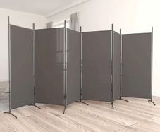 6-Panel Room Divider Anthracite 520x180 cm Fabric