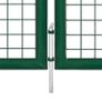Garden Gate Steel 350x100 cm Green Image 4