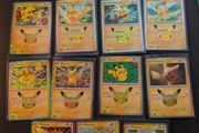 Pokemon 30th Anniversary Pikachu Subset 15 out of 30 Pikachus
